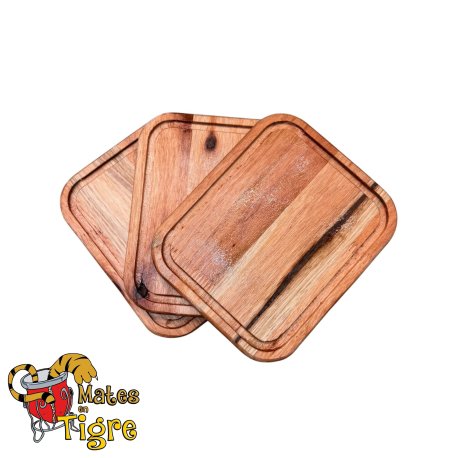 Plato 20x28 de eucalipto