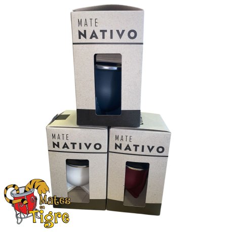 Mate nativo con bombilla y caja