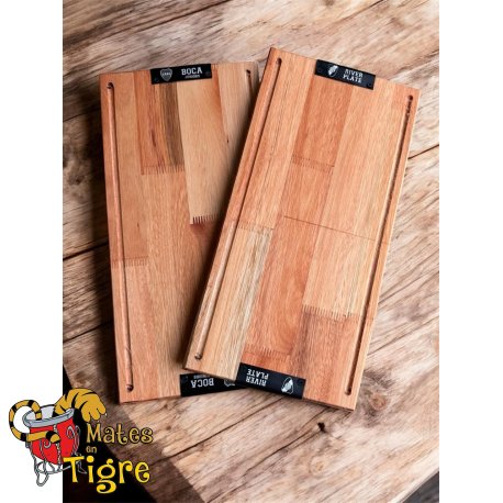 Tabla eucalipto 25x60 con chapita