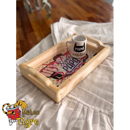 Bandeja desayunador con diseño