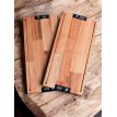 Tabla eucalipto 25x60 con chapita