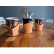 Mate calabaza con base de cuero 